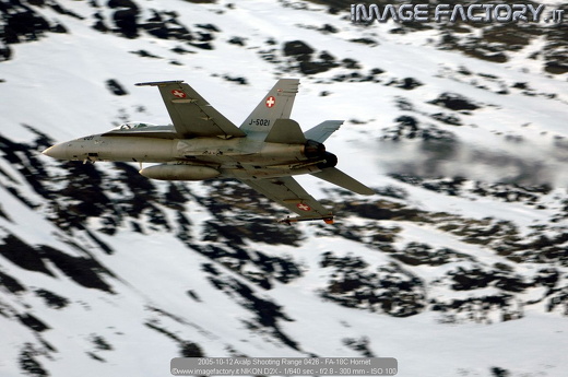 2005-10-12 Axalp Shooting Range 0426 - FA-18C Hornet